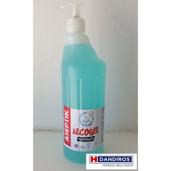 Igienizant de Maini AlcoGel 750 ml Cu Pompita